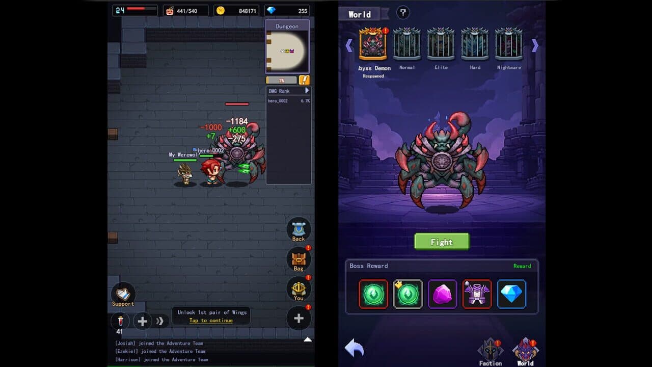 Pixel Dungeon RPG screenshot 1
