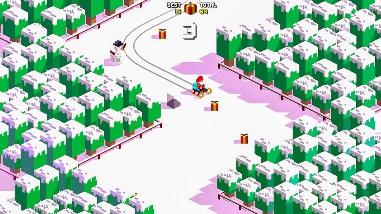 Retro Santa Run screenshot 1