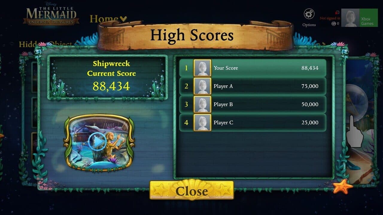 Disney The Little Mermaid: Undersea Treasures! screenshot 1