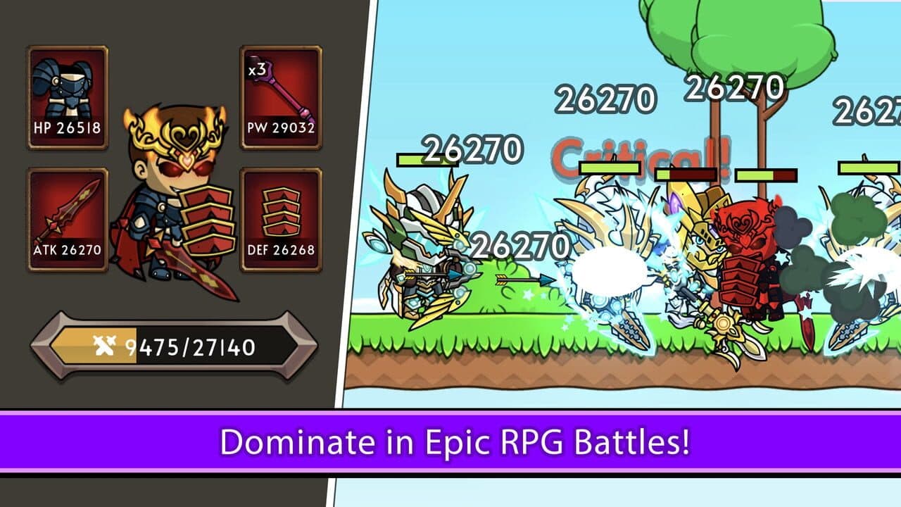 Knight Hero 2 Revenge idle RPG thumbnail 3