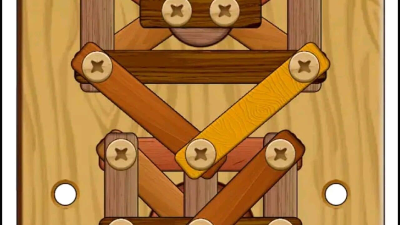 Wood Nuts & Bolts Puzzle thumbnail 2