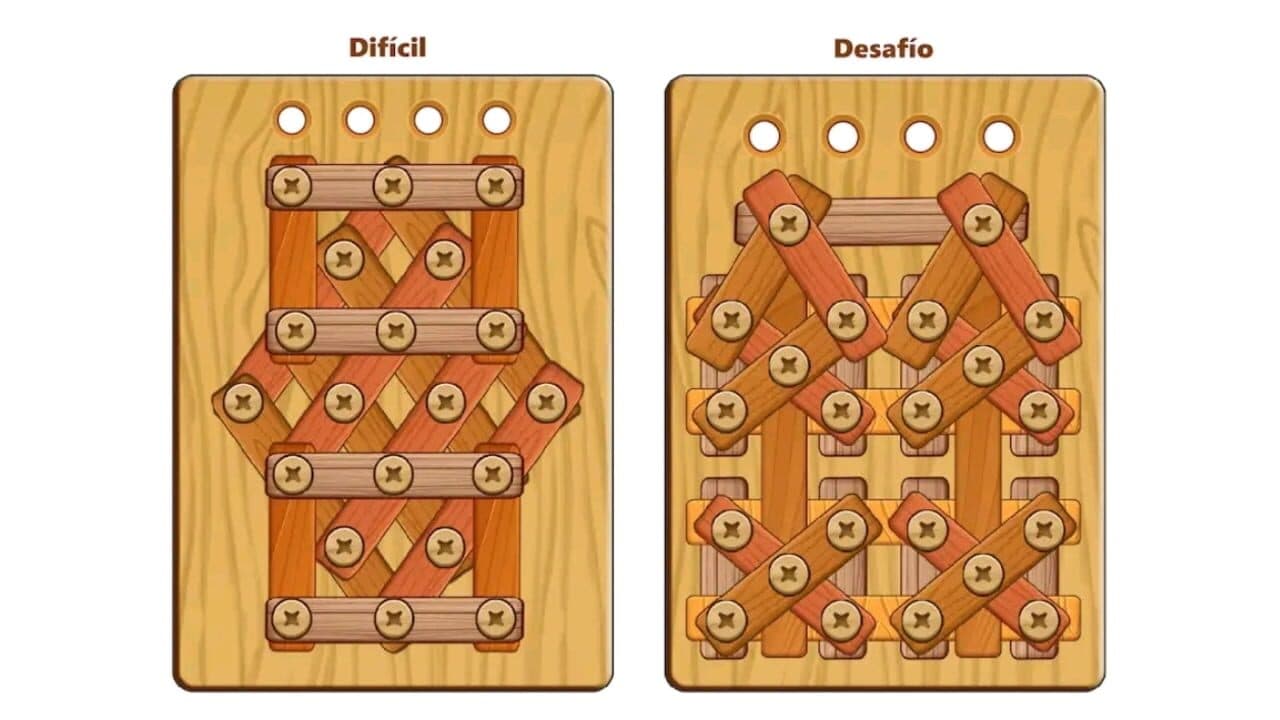 Wood Nuts & Bolts Puzzle thumbnail 7