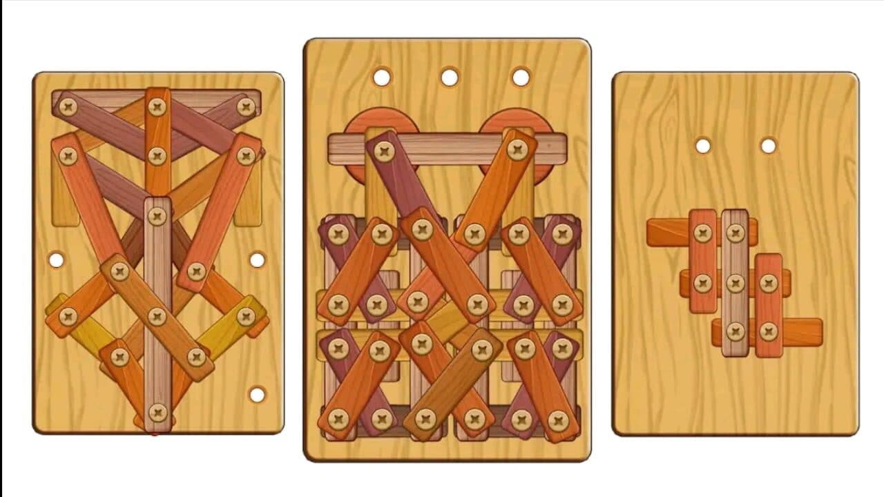 Wood Nuts & Bolts Puzzle thumbnail 8
