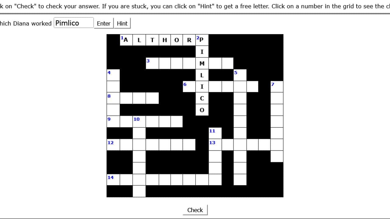 Princess Diana Crosswords No.1 screenshot 1