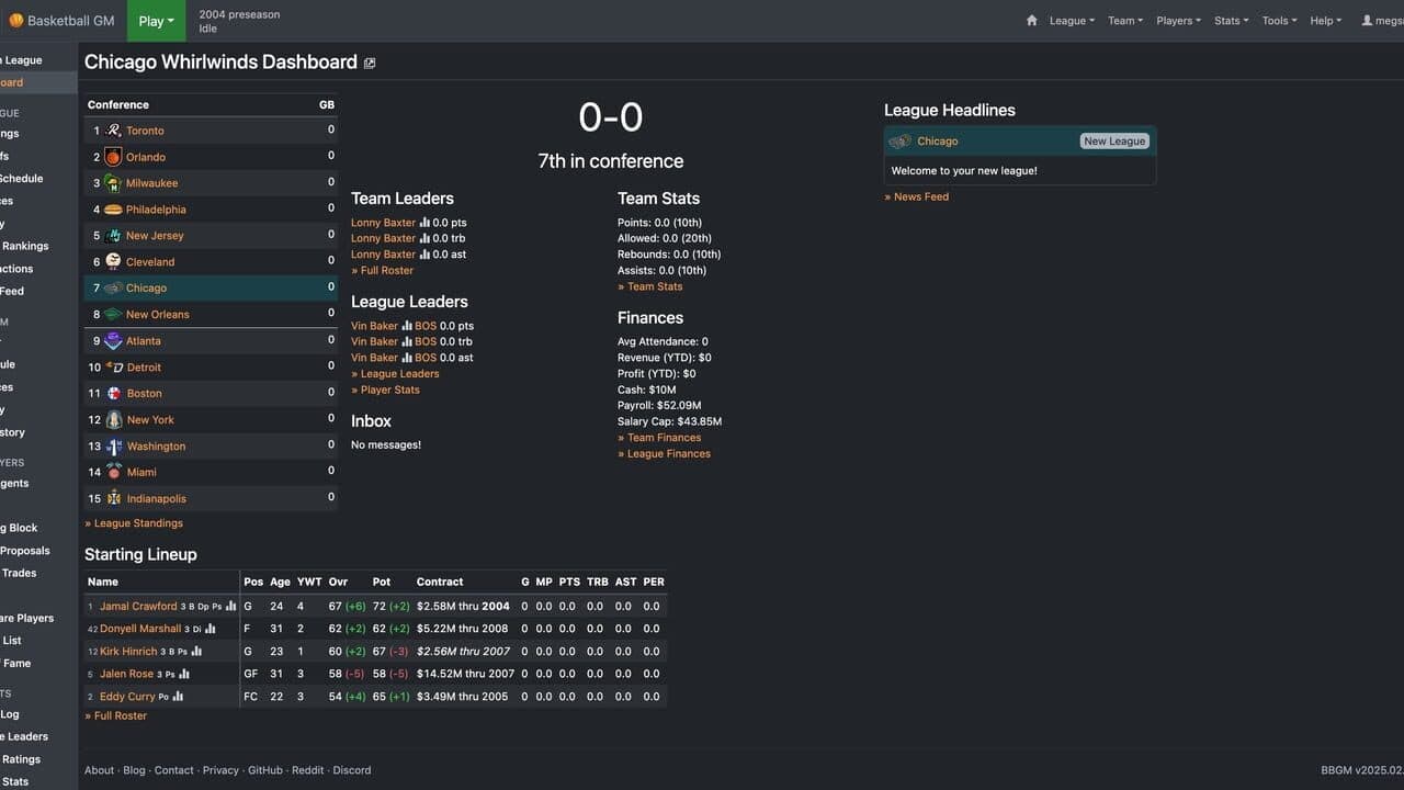 Basketball GM screenshot 1