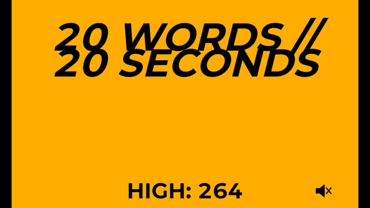 20 Words // 20 Seconds thumbnail 2