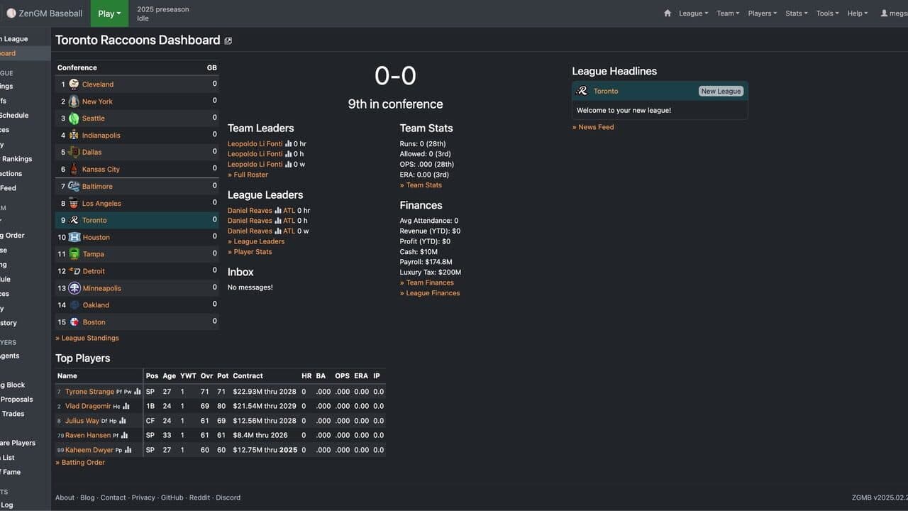 ZenGM Baseball screenshot 1
