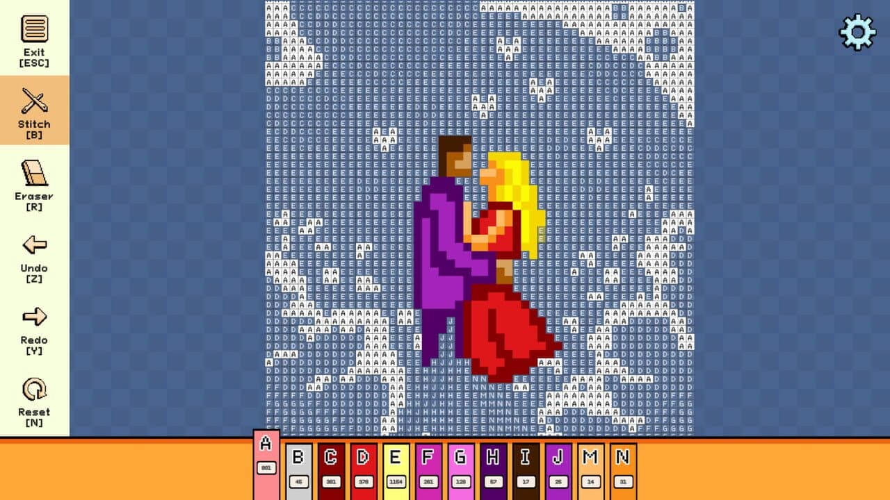 Pixel Cross Stitch: Color by Number - Valentine's Day Pack 2 thumbnail 2