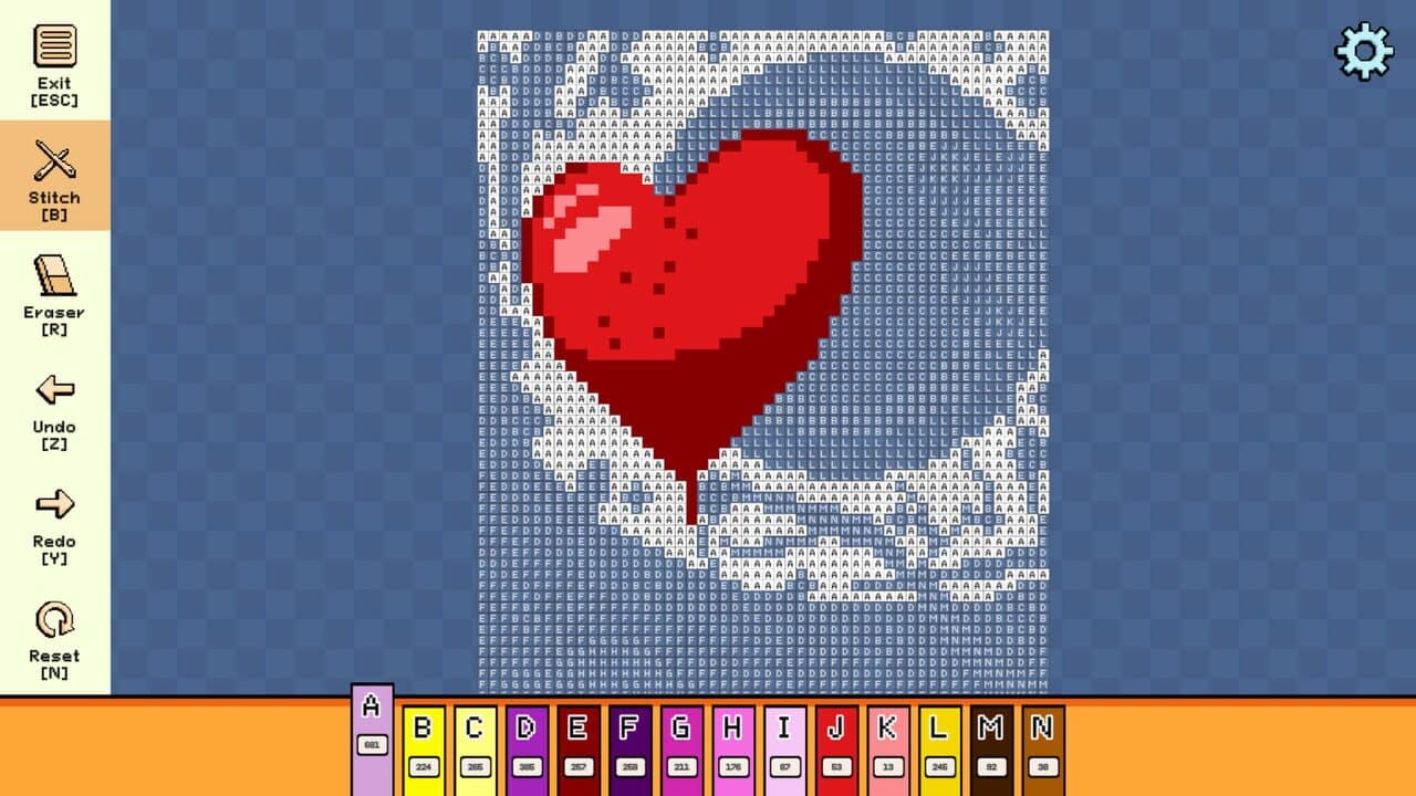Pixel Cross Stitch: Color by Number - Valentine's Day Pack thumbnail 2