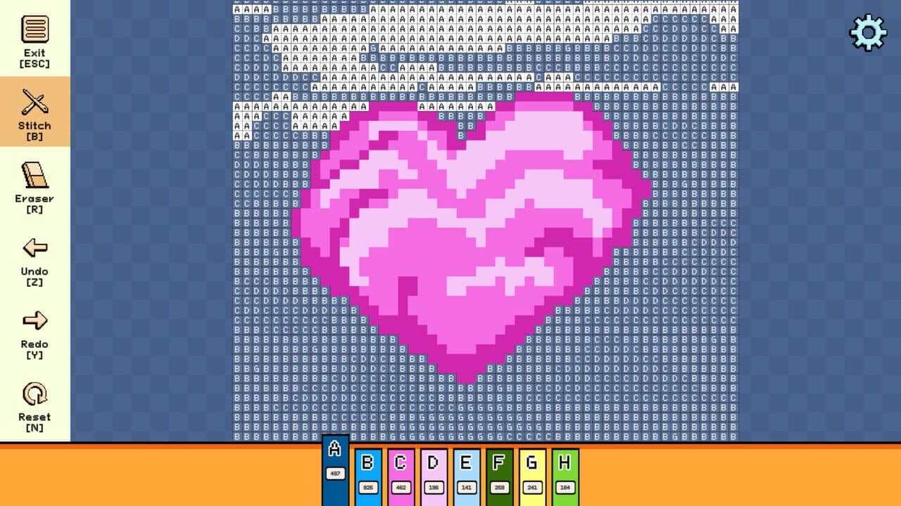 Pixel Cross Stitch: Color by Number - Valentine's Day Pack 2 thumbnail 4