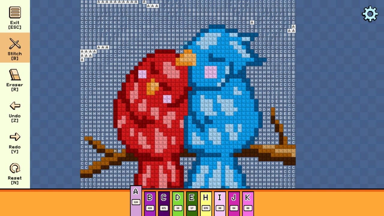 Pixel Cross Stitch: Color by Number - Valentine's Day Pack thumbnail 4