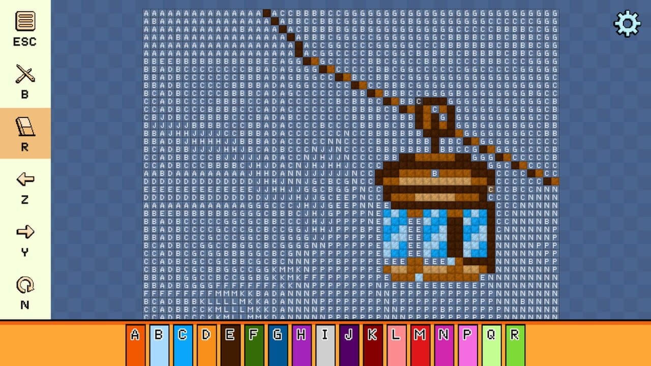 Pixel Cross Stitch: Color by Number - Winter Pack 2 screenshot 1