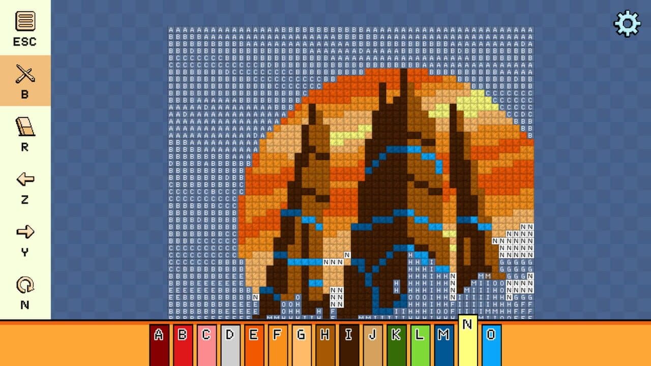 Pixel Cross Stitch: Color by Number - Alien Worlds Pack 2 screenshot 1