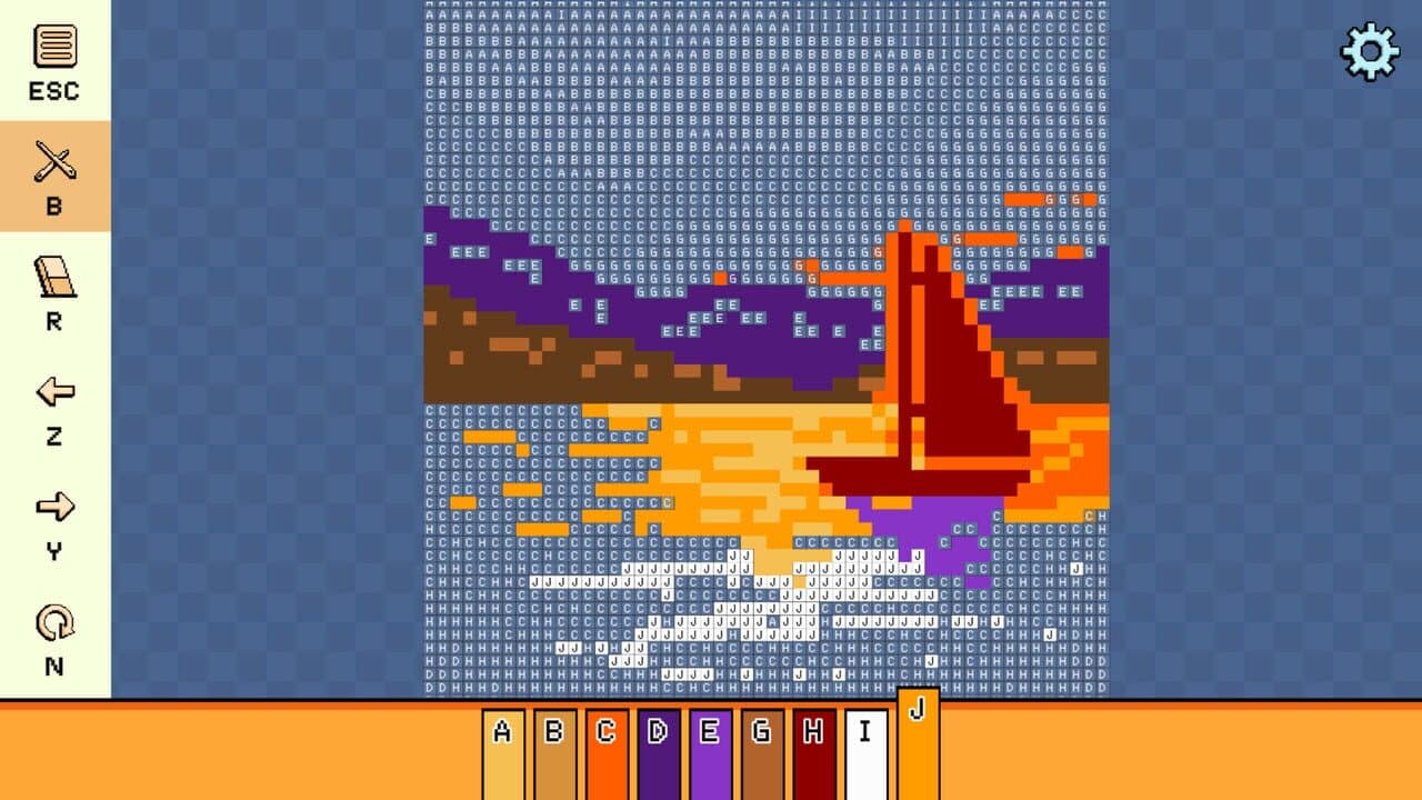 Pixel Cross Stitch: Color by Number - Landscapes Pack 3 screenshot 1