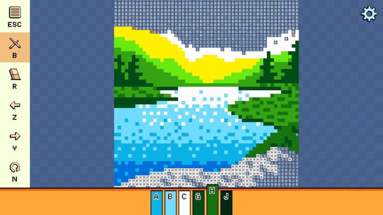 Pixel Cross Stitch: Color by Number - Landscapes Pack 2 screenshot 1