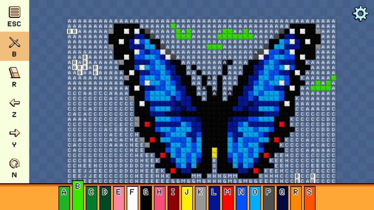 Pixel Cross Stitch: Color by Number - Flowers and Butterflies Pack 2 screenshot 1