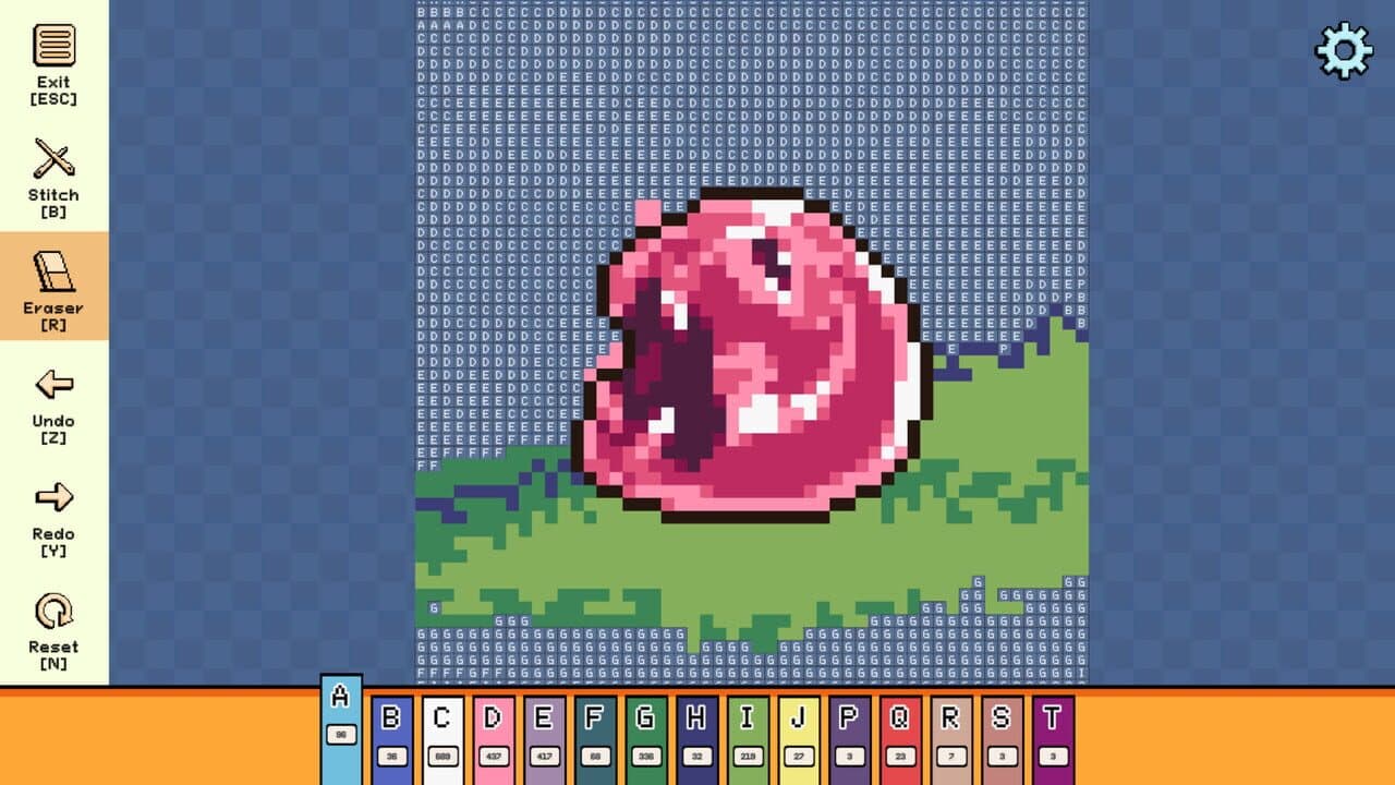 Pixel Cross Stitch: Color by Number - Menacing Monsters Pack thumbnail 2