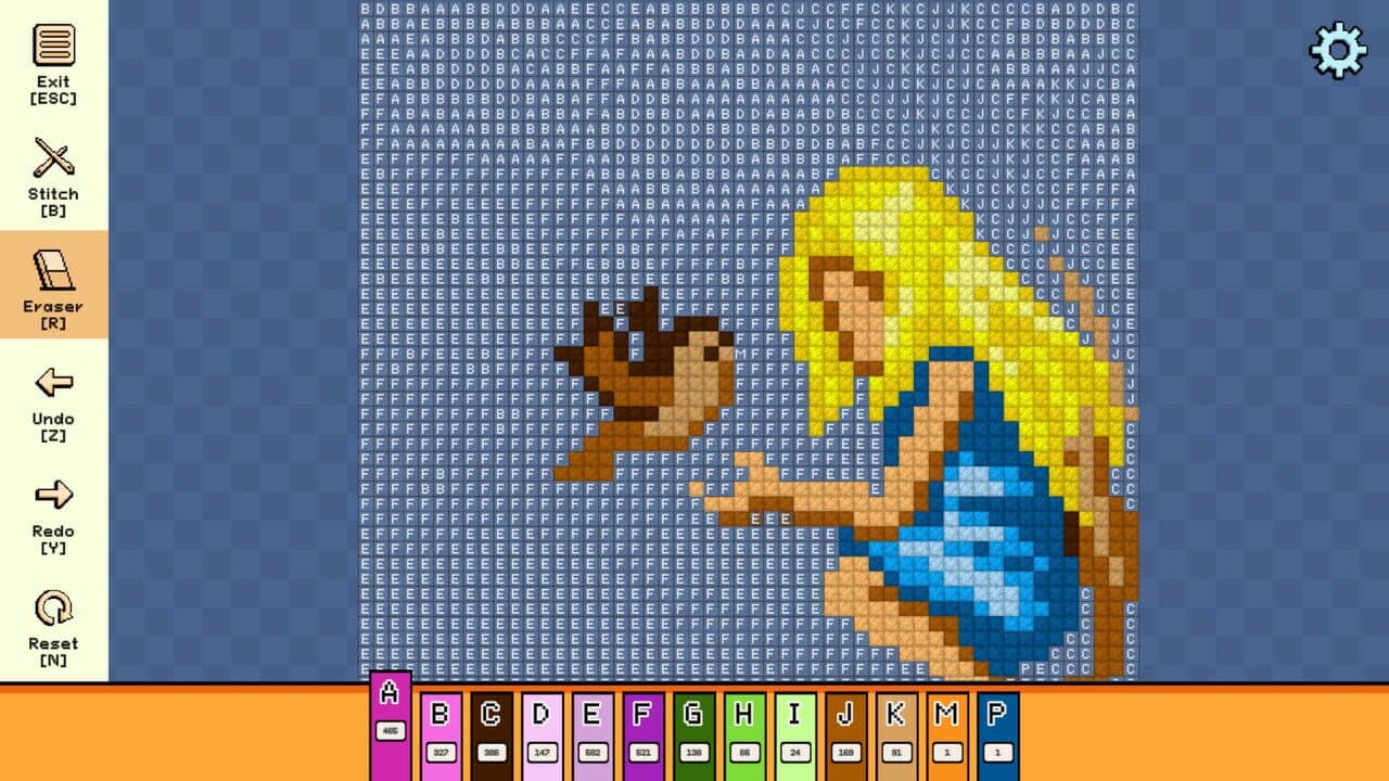 Pixel Cross Stitch: Color by Number - Spring Pack screenshot 1