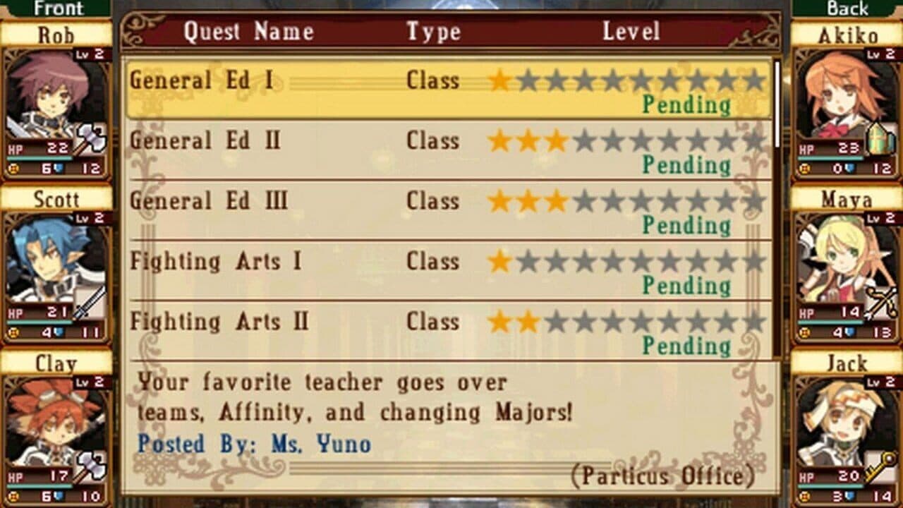 Class of Heroes screenshot 1