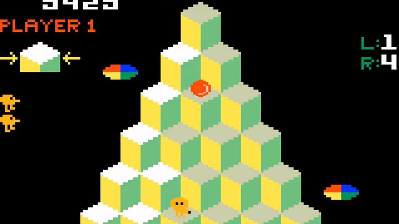 Q*bert screenshot 1