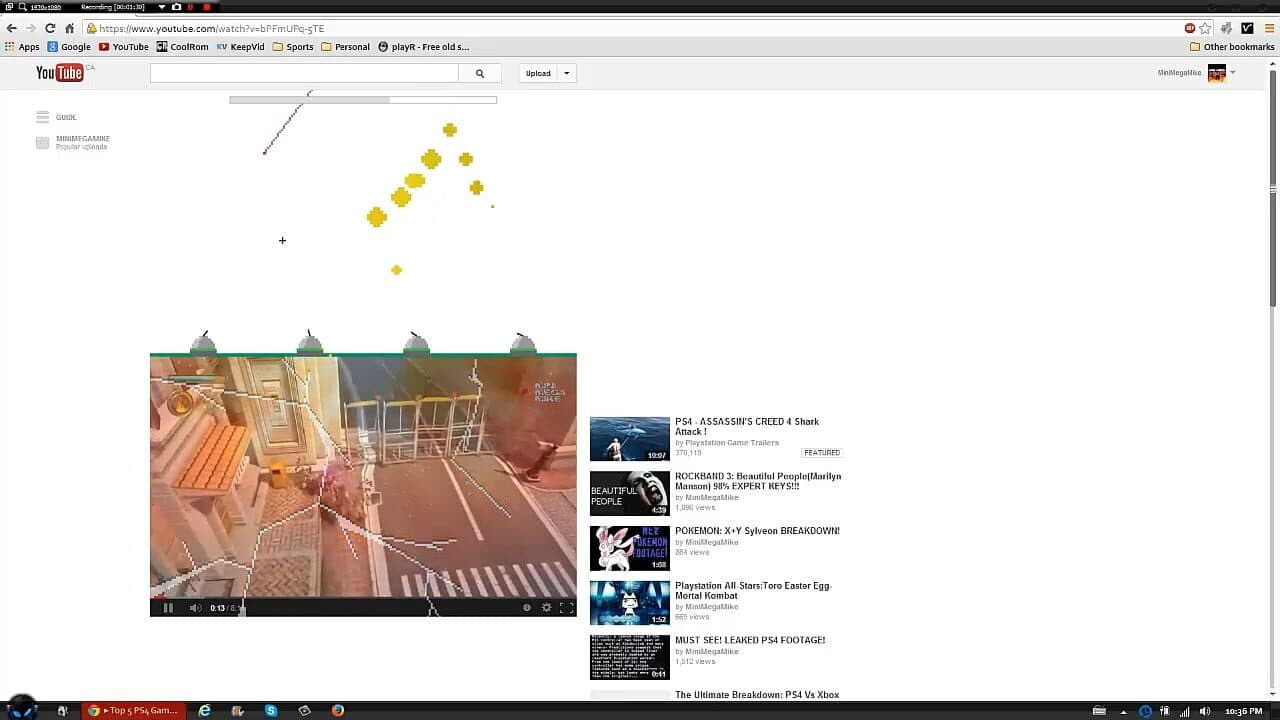 YouTube: Missile Command screenshot 1