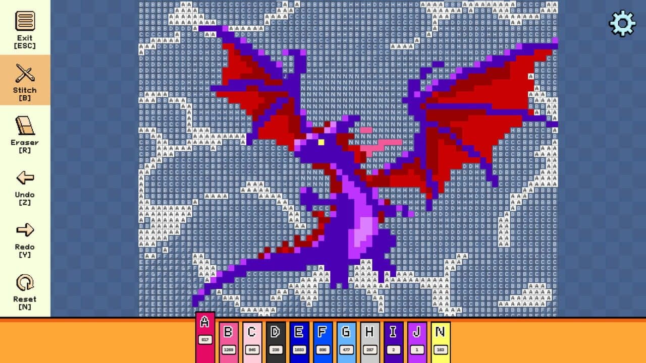 Pixel Cross Stitch: Color by Number - Mythical Monsters Pack 2 thumbnail 2