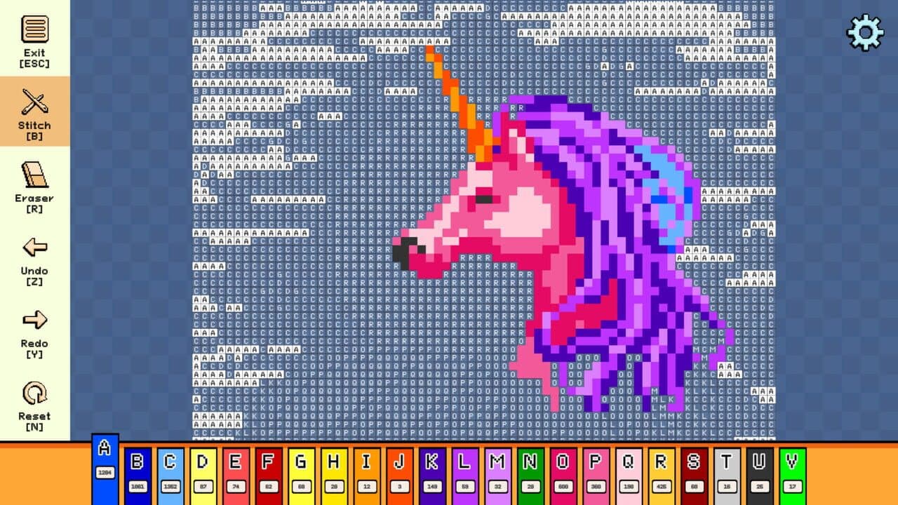 Pixel Cross Stitch: Color by Number - Mythical Monsters Pack thumbnail 4