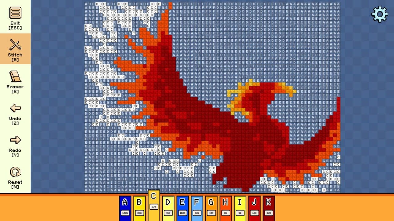 Pixel Cross Stitch: Color by Number - Mythical Monsters Pack 2 thumbnail 4