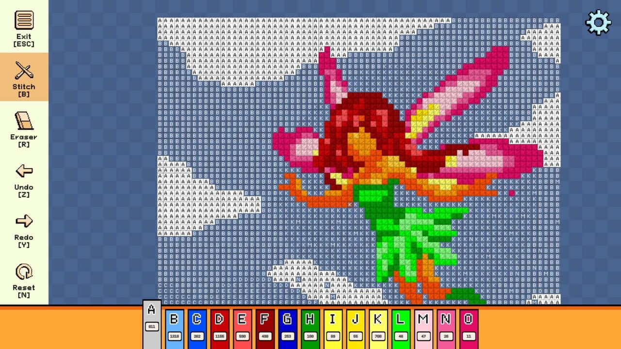 Pixel Cross Stitch: Color by Number - Mythical Monsters Pack 2 screenshot 1