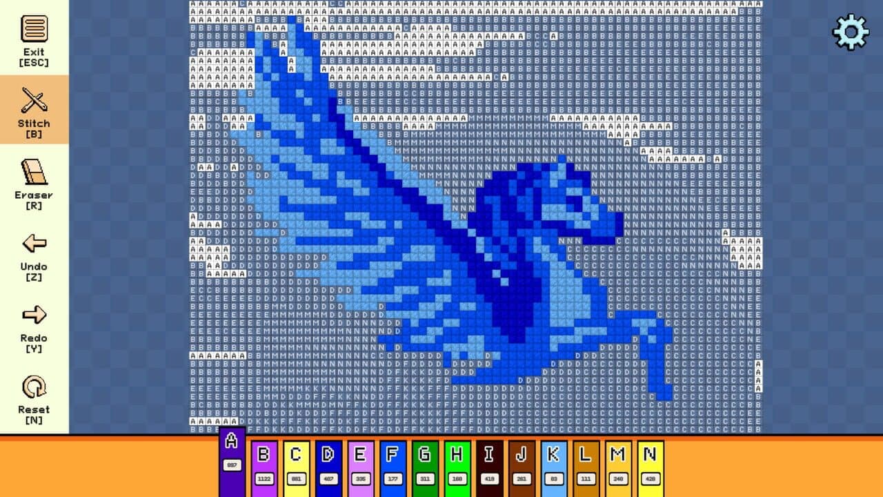 Pixel Cross Stitch: Color by Number - Mythical Monsters Pack thumbnail 3