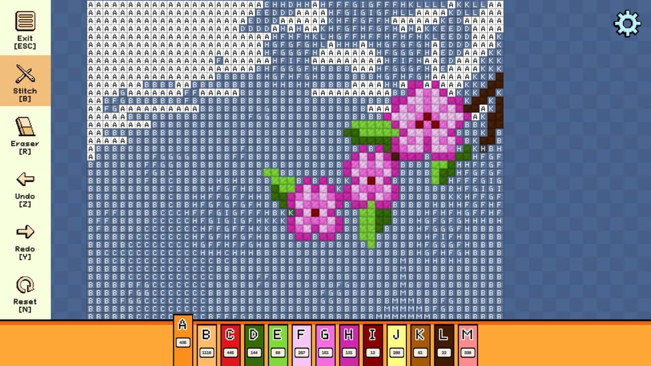 Pixel Cross Stitch: Color by Number - Spring Pack 3 screenshot 1