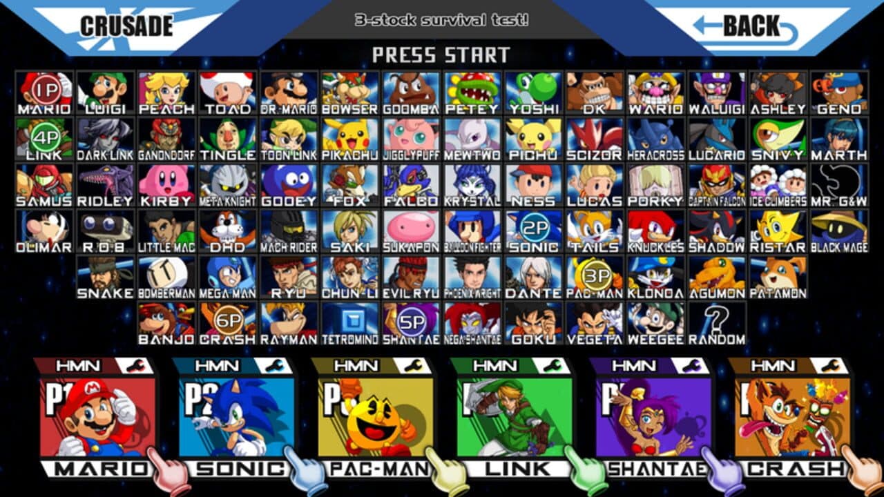 Super Smash Bros. Crusade screenshot 1