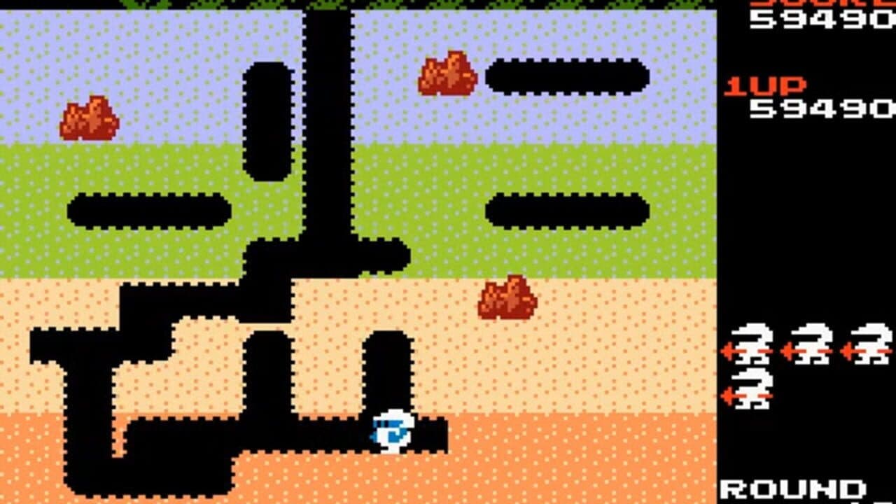 Famicom Mini: Dig Dug screenshot 1