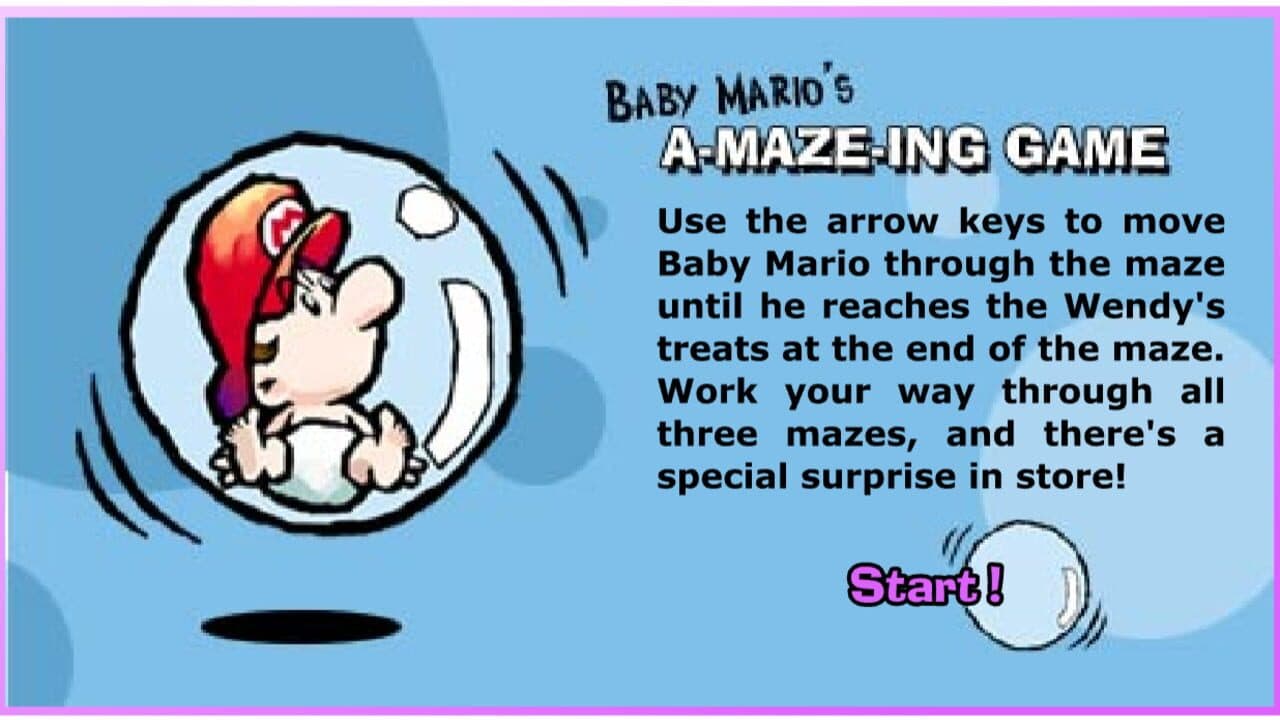 Baby Mario's A-Maze-ing Game screenshot 1