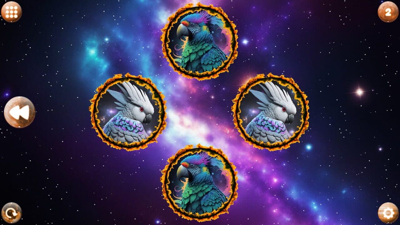 Space Memory: Parrots screenshot 1