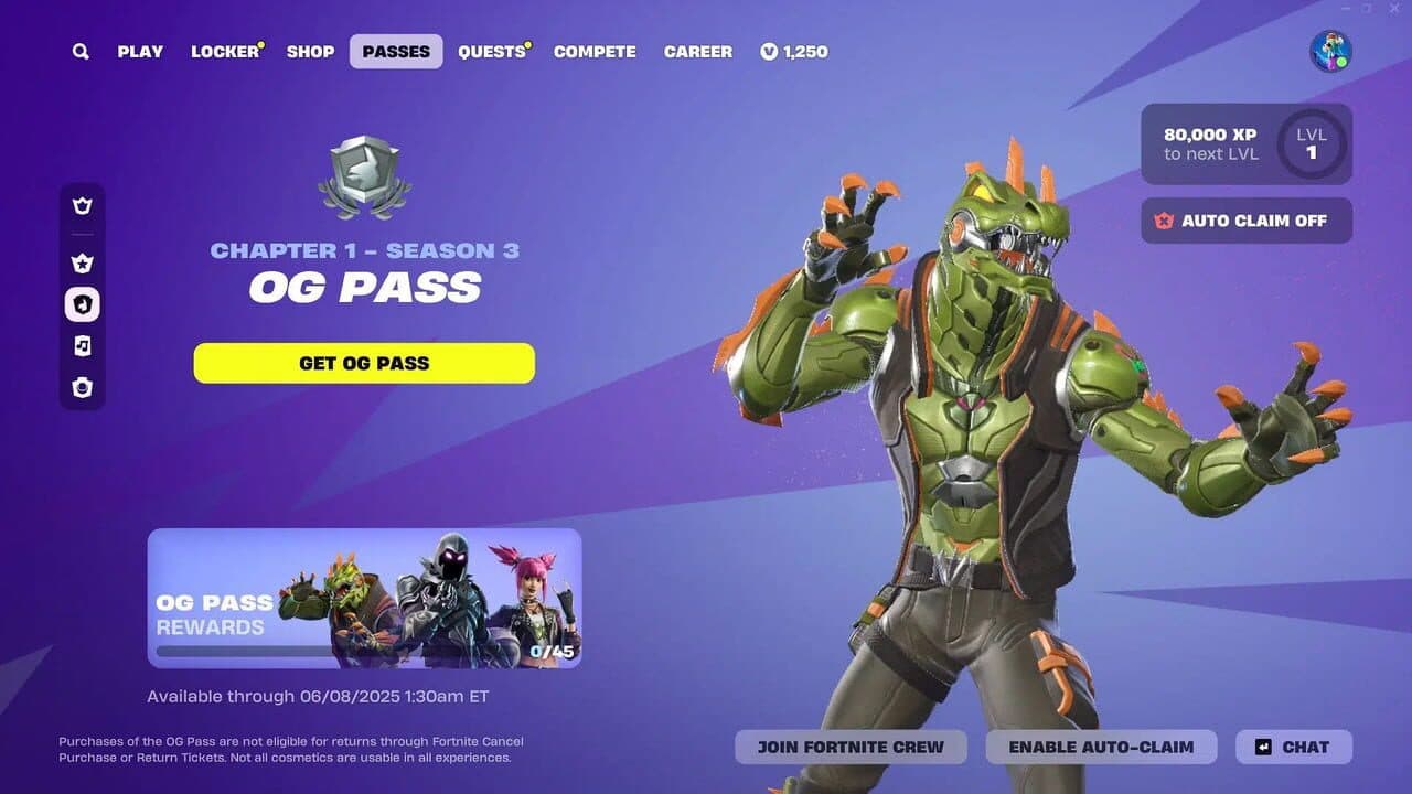 Fortnite OG: Chapter 1 Season 3 thumbnail 8