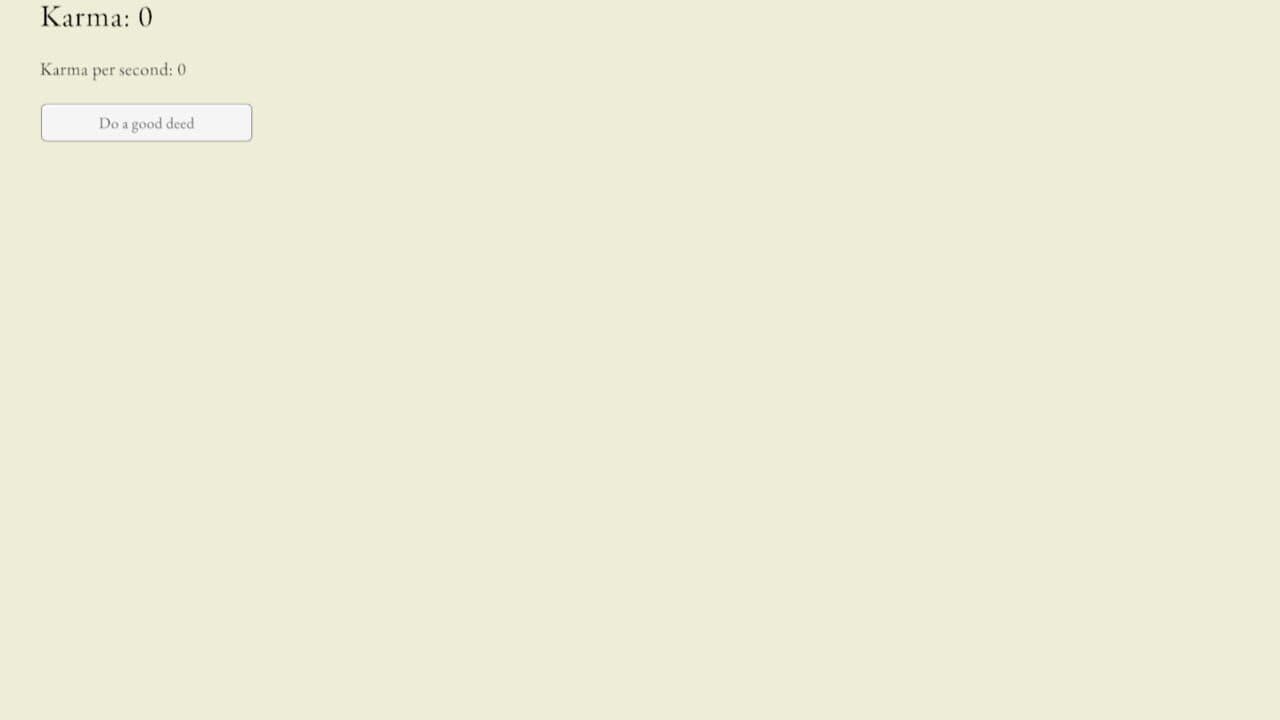 Karma Clicker screenshot 1