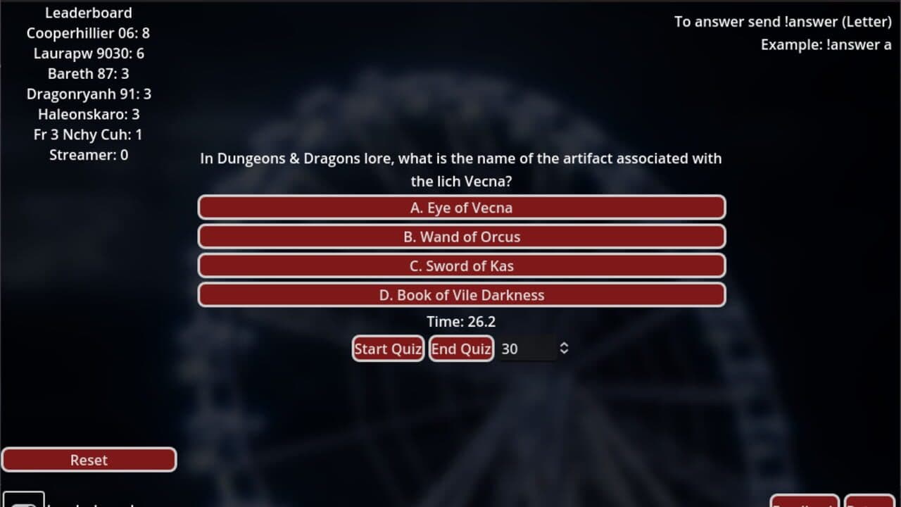 Streamers Interactive Quiz Game screenshot 1