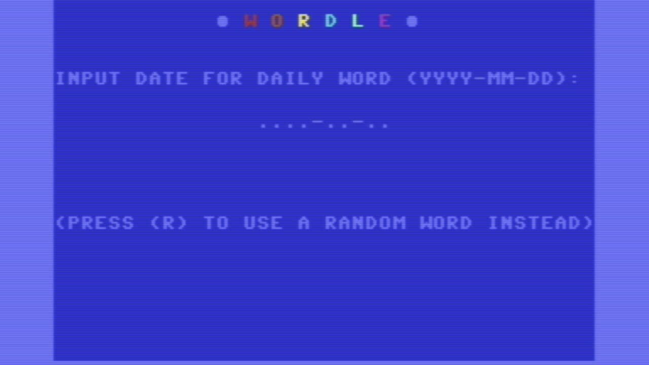 Wordle for Commodore 64 thumbnail 2