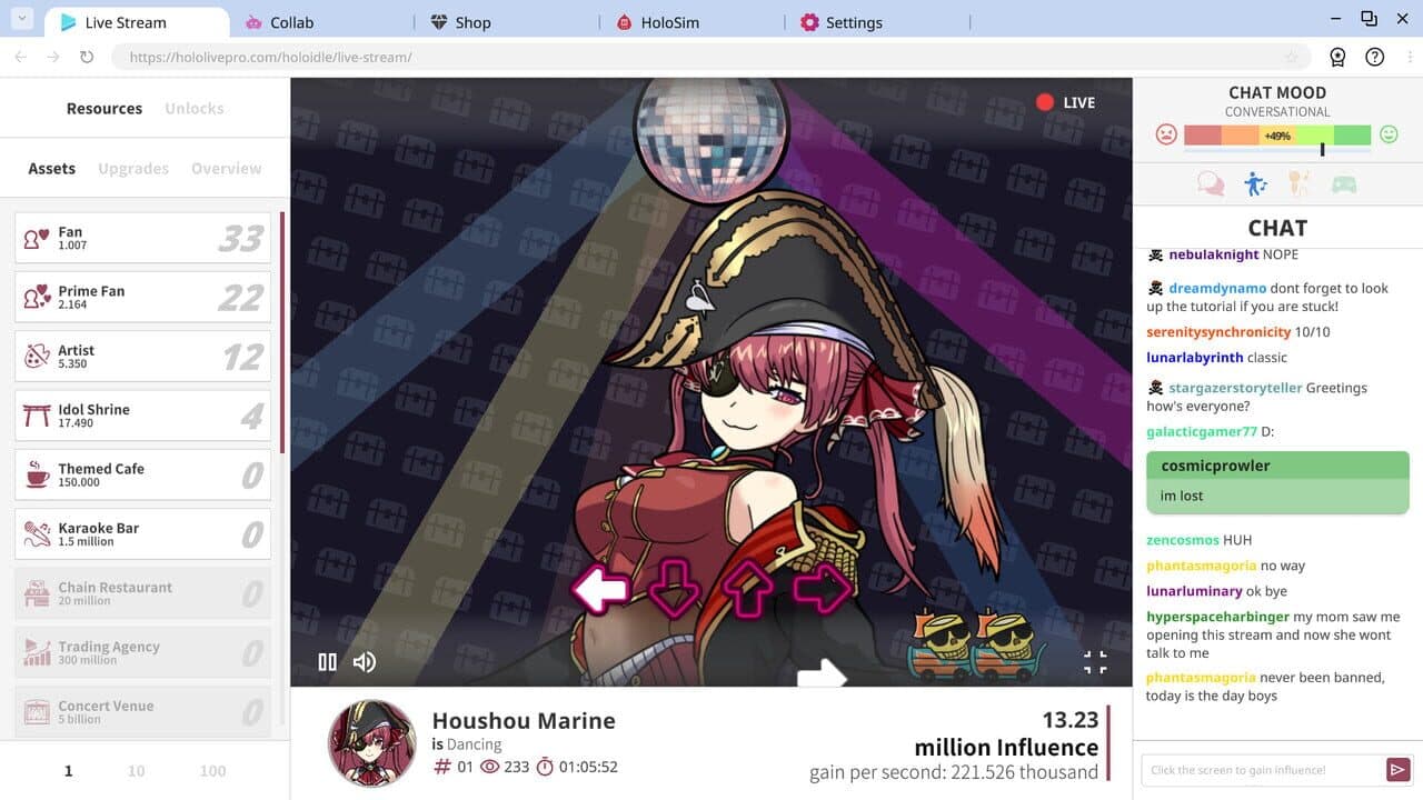 Holoidle screenshot 1