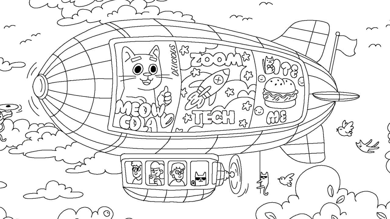 100 Cats Lost in World Find & Color thumbnail 3