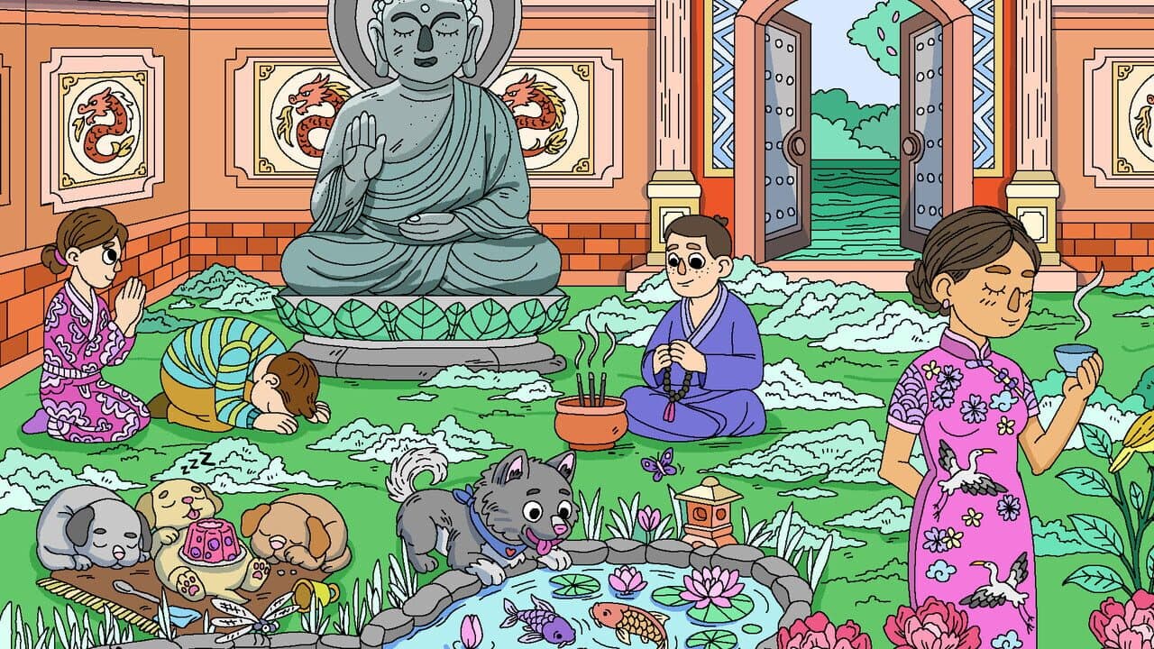 100 Cats Lost in World Find & Color thumbnail 6