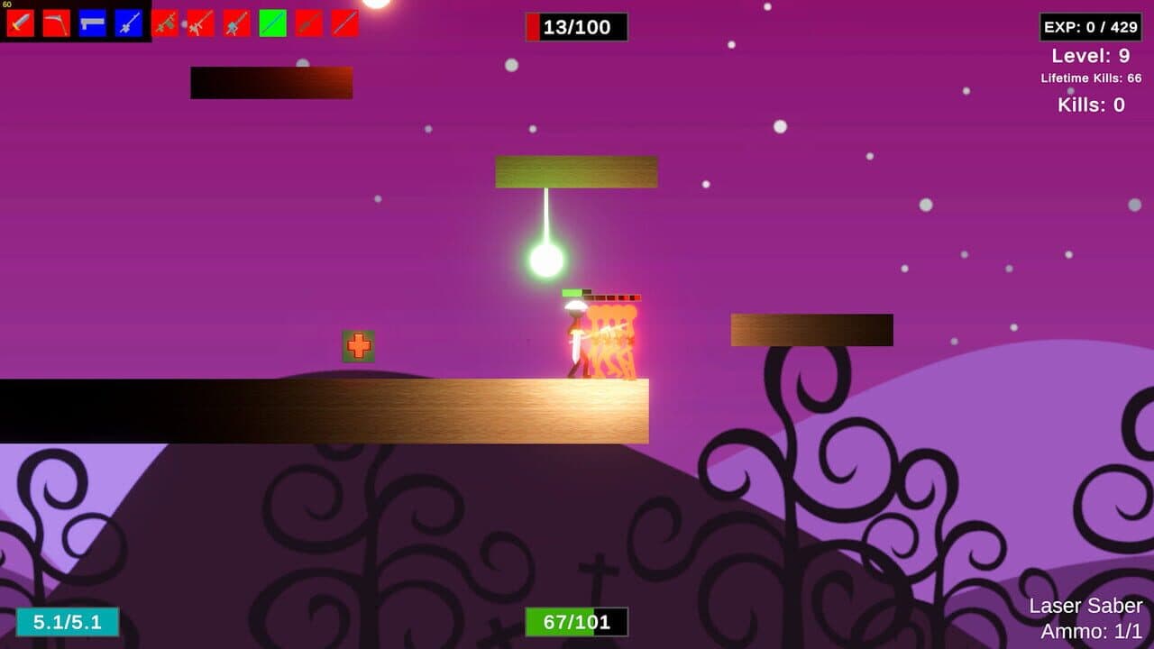 Stick Figure Combat: Laser Saber screenshot 1