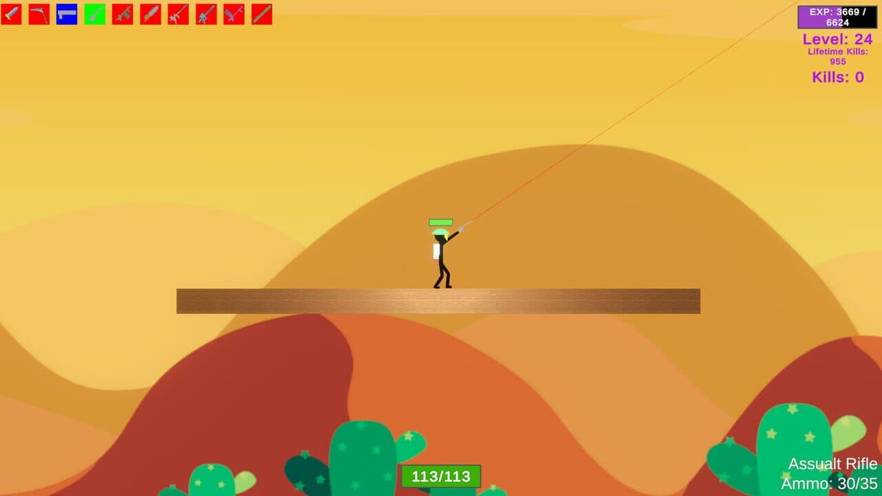 Stick Figure Combat: Jetpack Large screenshot 1
