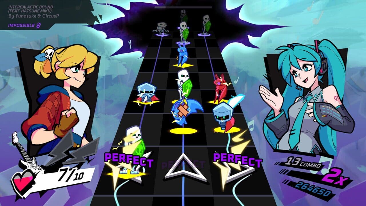 Rift of the NecroDancer: Hatsune Miku - "Intergalactic Bound" screenshot 1