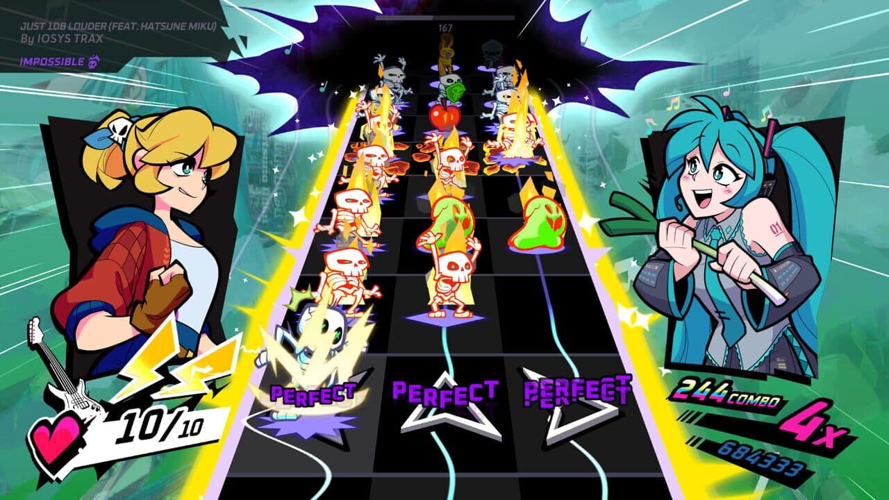 Rift of the NecroDancer: Hatsune Miku - "Just 1dB Louder" screenshot 1