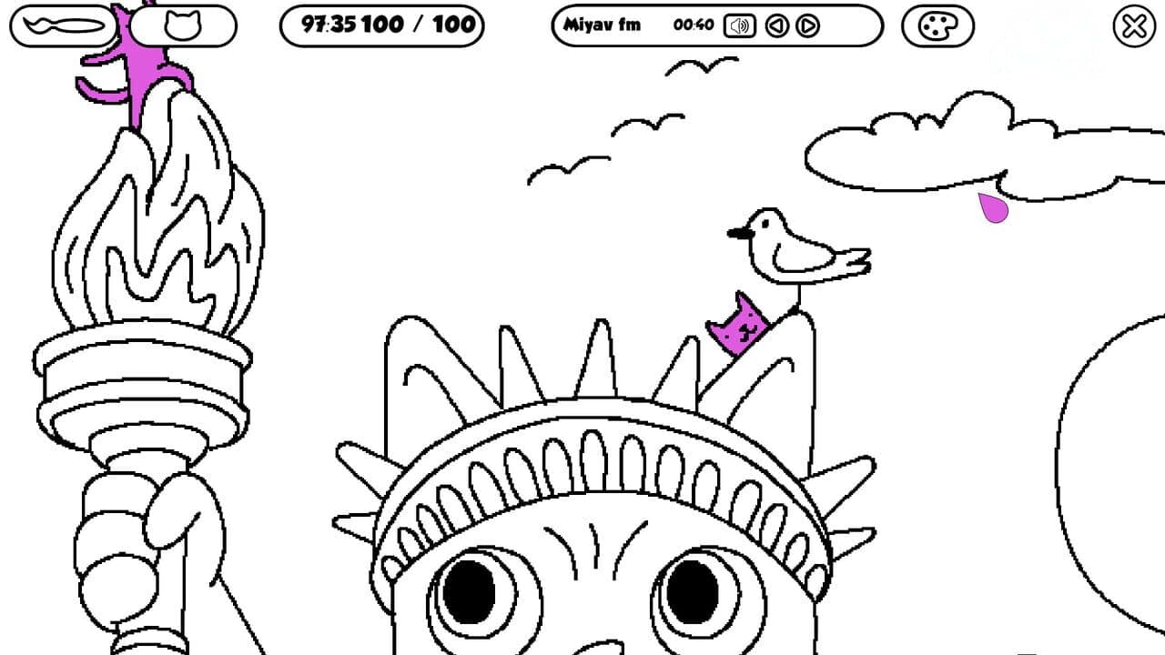 100 Cats Lost in Usa Find & Color screenshot 1