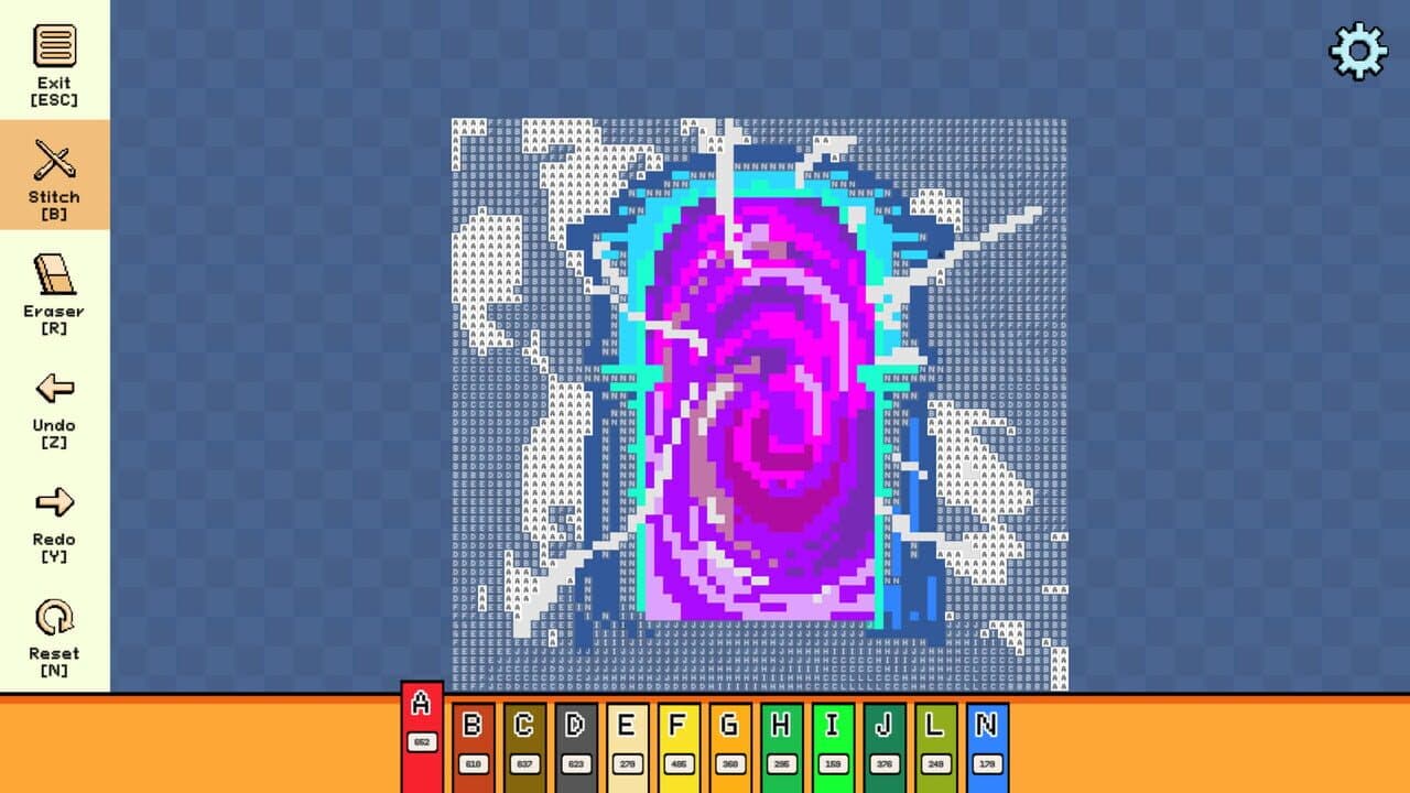 Pixel Cross Stitch: Color by Number - Enchanted Worlds Pack screenshot 1