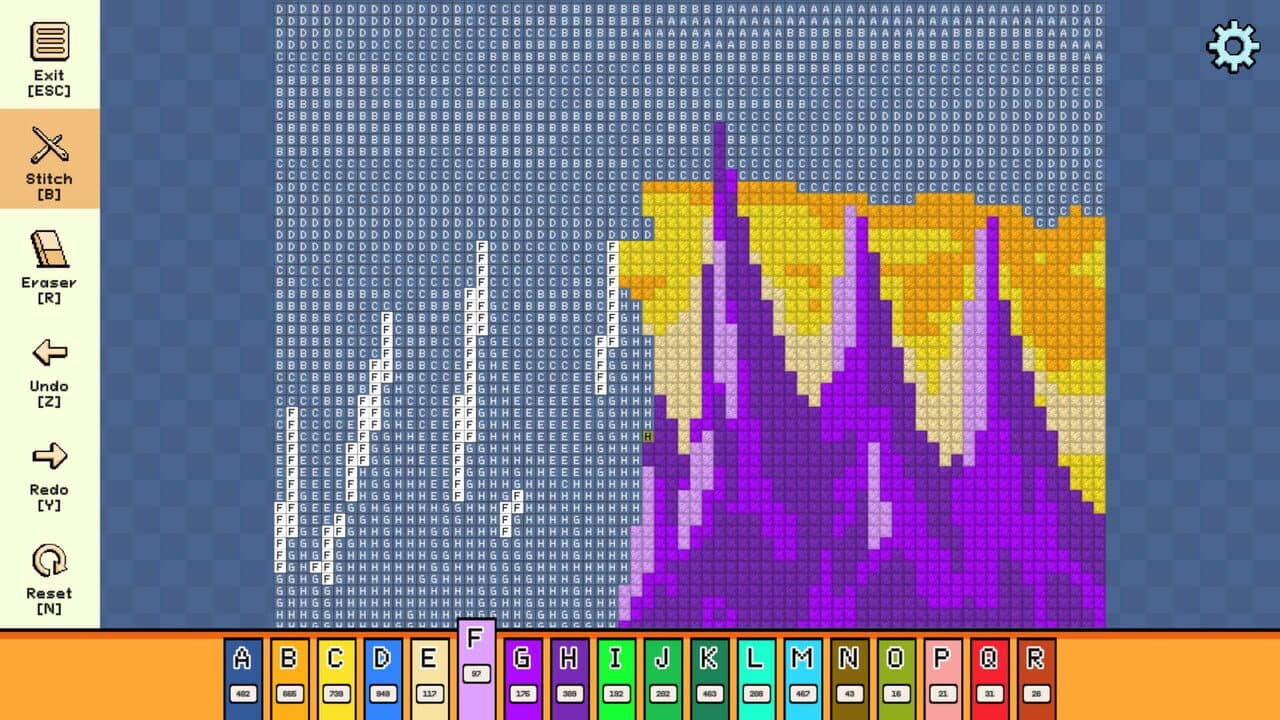 Pixel Cross Stitch: Color by Number - Enchanted Worlds Pack thumbnail 4