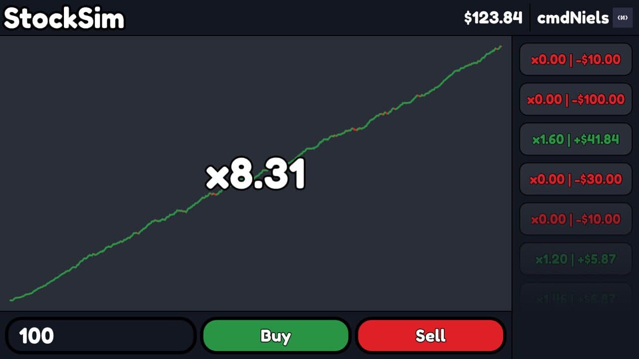 StockSim screenshot 1
